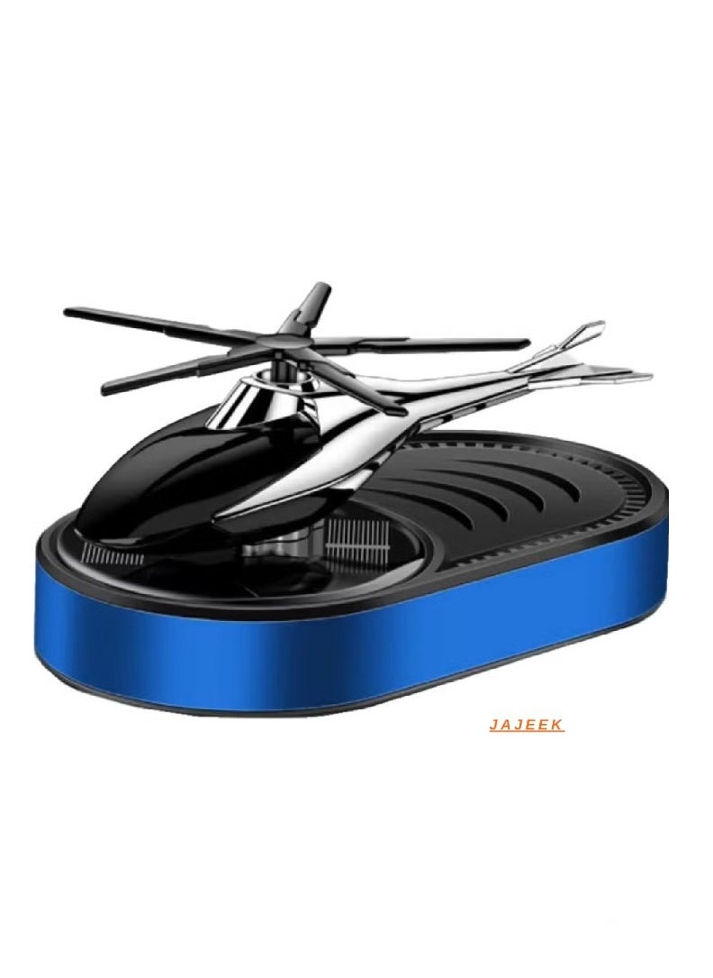 Car Air Freshener Mini Helicopter Rotating Solar Airplane Car Freshener – Eco-Friendly Solar-Powered Air Freshener, Stylish and Fun Design for Cars, Homes, and Offices, Freshens Air While Rotating