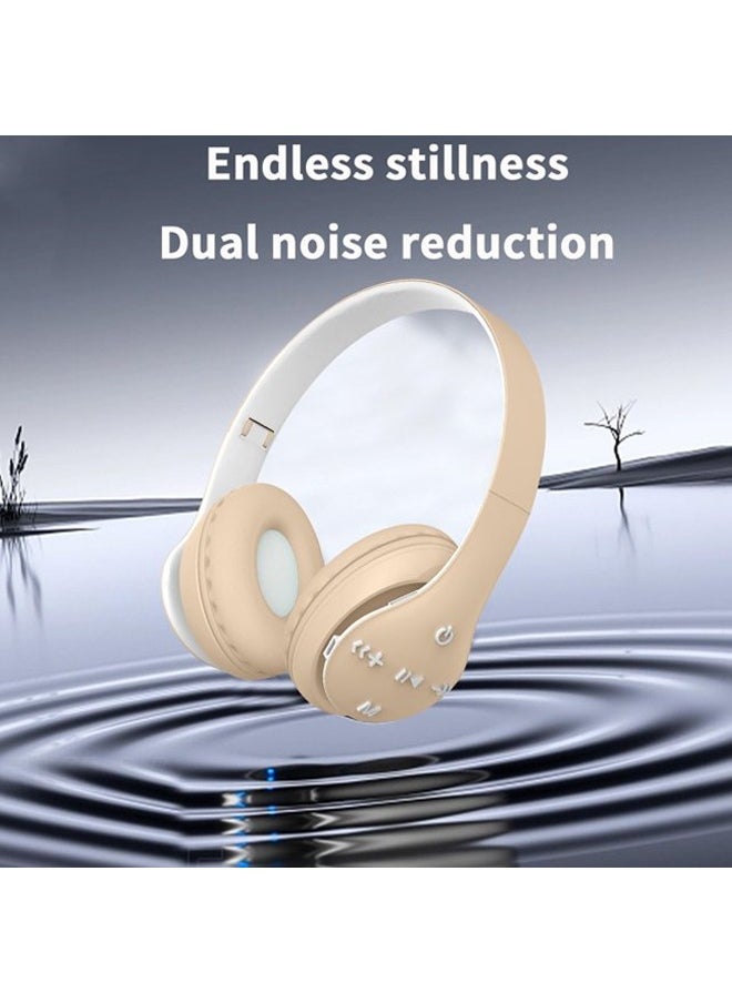 MIQIA ST93 Wireless Bluetooth Headphones Adjustable Foldable,ABS Bluetooth Compatible 5.1 Macaron Headsets,Support TF Card for Sports Yellow  - Image 4