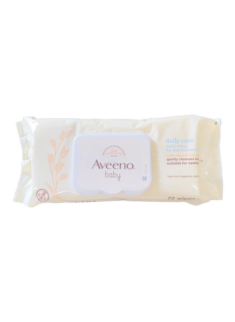 Aveeno Baby AVEENO Baby Daily Care Wipes - Cleanse Gently and Efficiently - Baby Wipes - Baby Essentials - 72 Wipes, Lid On Each Pack, Pack of 6 (432 Wipes in Total)  - Image 2