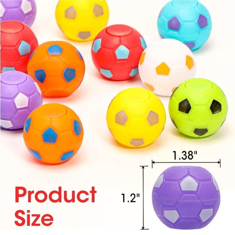 Soccer Spinning Top 3.5 Cm Smooth Rotatable Design - Compact Take-Anywhere Size Mini Soccer Fidget Toy for Soccer Fans Kids Teens Adults Party Favors Stress Relief - Image 5
