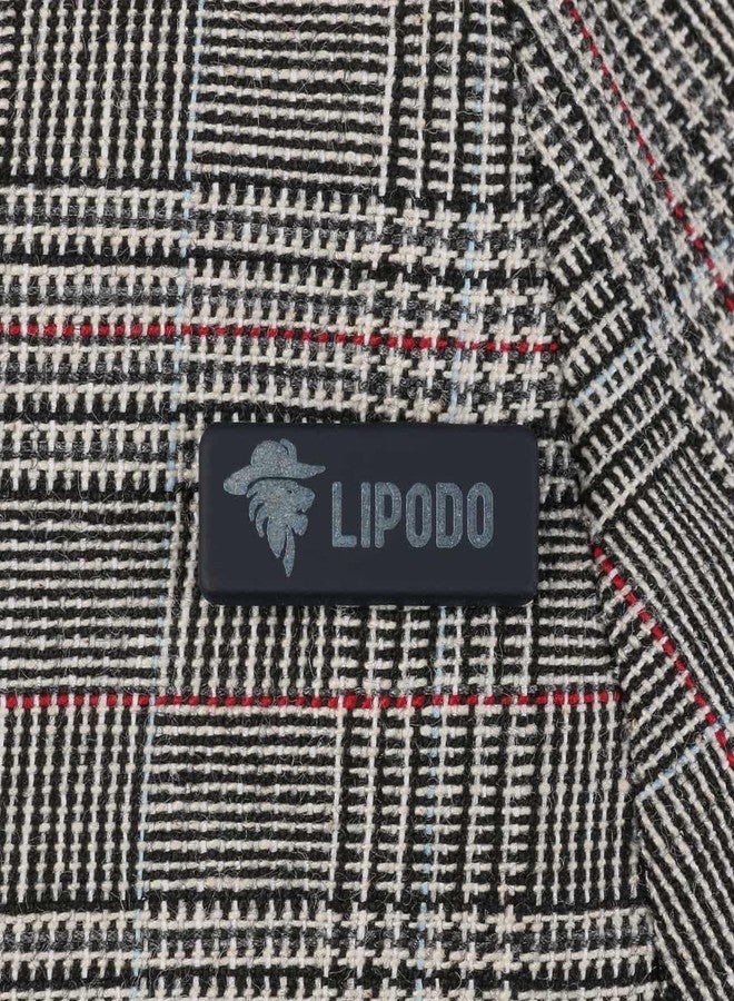 Lipodo Devron Men's Flat Cap - Made in Italy Cotton Cap with Visor, Lining Summer Spring-Summer - 56cm Grey - Image 5