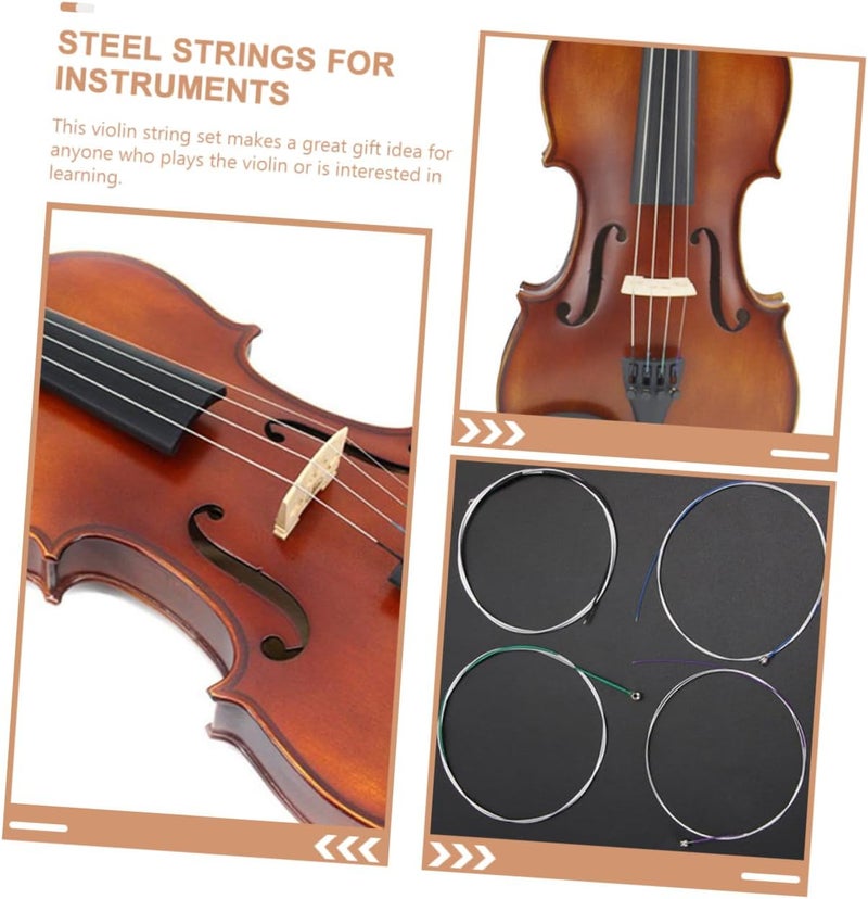 TOYANDONA 1set Violin Strings Assorted Replacement Violins Easy to Install High Performance Convenient Music Accessory - Image 2