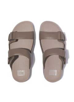 FitFlop 049-826 Fitflop Men Sandals Gogh Moc Slide In Leather - Java Java L05-C75 Brown  - Image 2