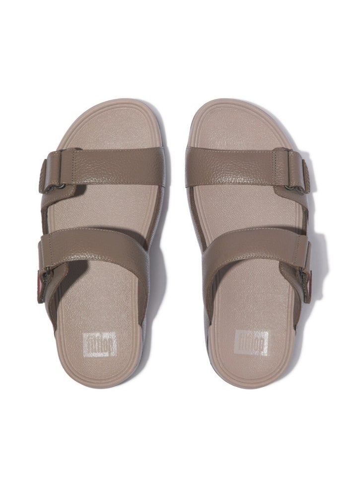 FitFlop - 049-826 Fitflop Men Sandals Gogh Moc Slide In Leather - Java Java L05-C75 Brown - Image 1