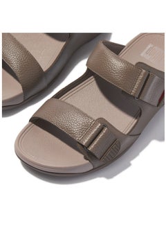 FitFlop 049-826 Fitflop Men Sandals Gogh Moc Slide In Leather - Java Java L05-C75 Brown  - Image 3