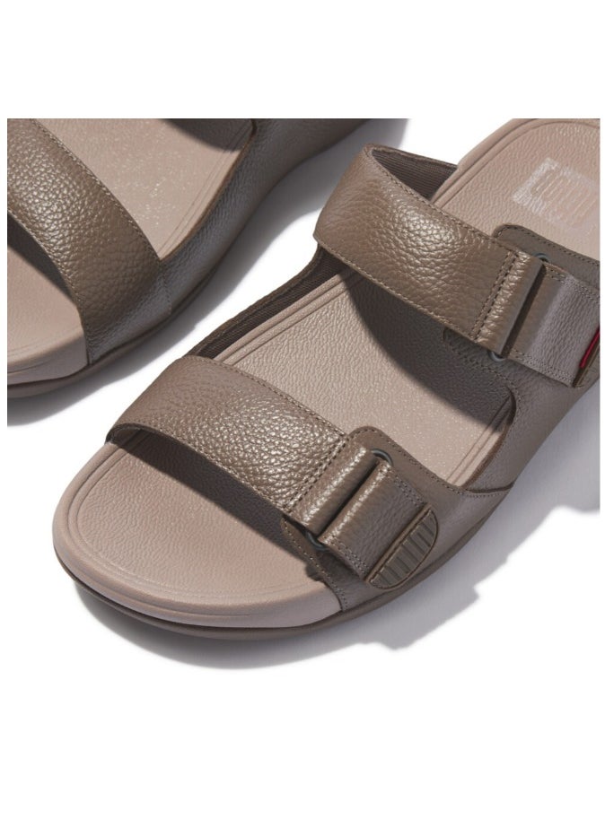 FitFlop - 049-826 Fitflop Men Sandals Gogh Moc Slide In Leather - Java Java L05-C75 Brown - Image 1