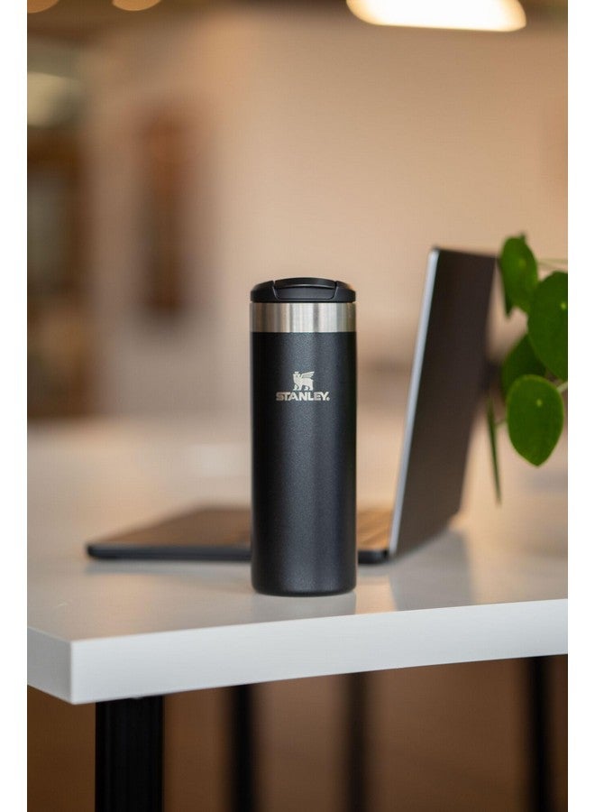 Stanley Stanley AeroLight Transit Bottle 16 oz | Locking Drink Through Lid | Leak Resistant Water Bottle or Coffee Travel Mug | Lightweight Insulated Stainless Steel | BPA-Free | Ash  - Image 2