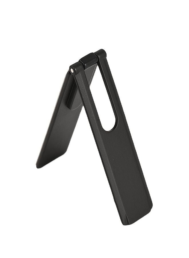 Black Foldable Portable Sticky Pad Phone Holder Stand Alloy Desktop Mobile - Image 1