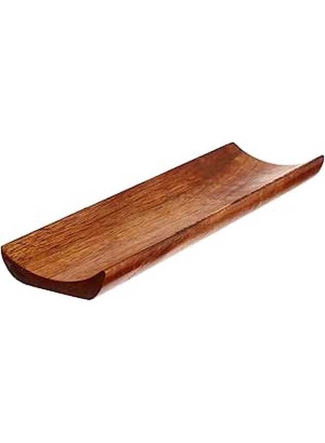 Wooden Sushi Serving Tray Long Food Grade Sashimi Platter For Restaurant And Home Use - Image 1