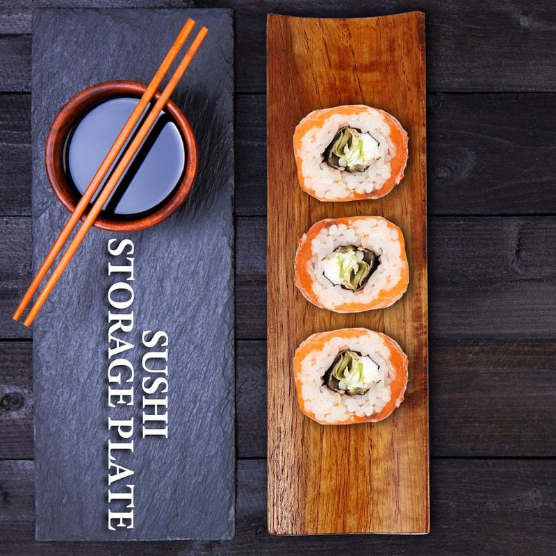 Wooden Sushi Serving Tray Long Food Grade Sashimi Platter For Restaurant And Home Use - Image 5