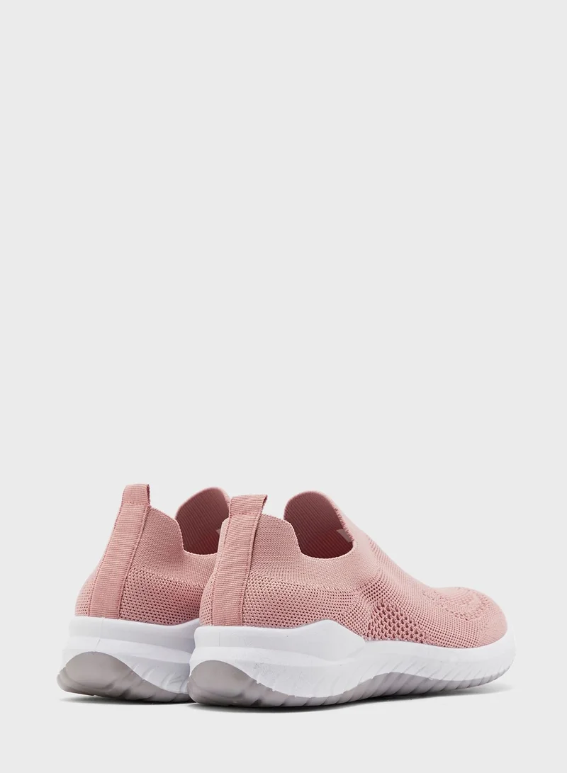 Ginger Breathable Knit Pull On Comfort Sneakers