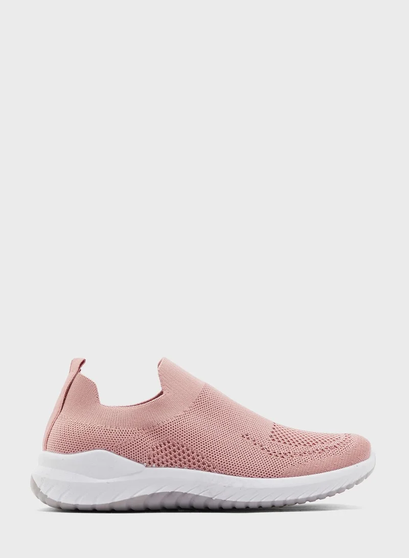 Ginger Breathable Knit Pull On Comfort Sneakers