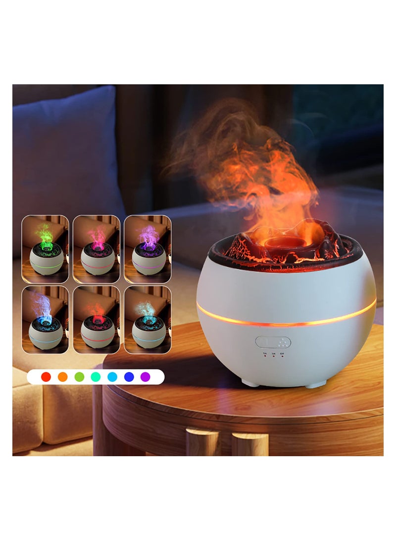 SYOSI Ultrasonic Aromatherapy Diffuser with Auto-Off for Large Room, 360ml Essential Oil Humidifier Ultrasonic Humidifier  Run 24 Hours Volcano-Like 7 Colors LED Night Light for Bedroom Relaxation - Image 1