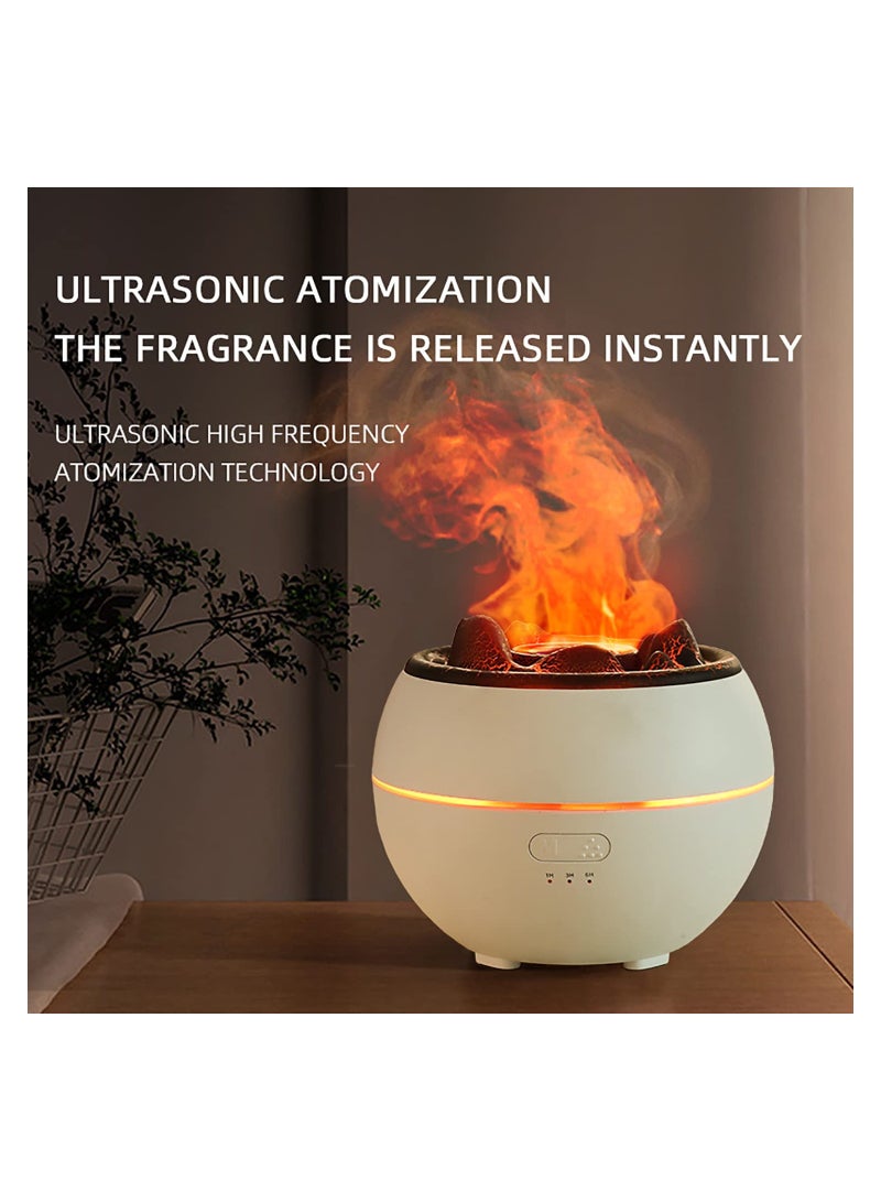 SYOSI Ultrasonic Aromatherapy Diffuser with Auto-Off for Large Room, 360ml Essential Oil Humidifier Ultrasonic Humidifier  Run 24 Hours Volcano-Like 7 Colors LED Night Light for Bedroom Relaxation - Image 3