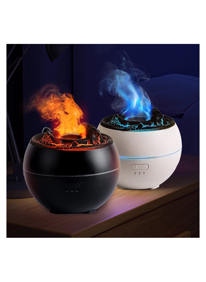 SYOSI Ultrasonic Aromatherapy Diffuser with Auto-Off for Large Room, 360ml Essential Oil Humidifier Ultrasonic Humidifier  Run 24 Hours Volcano-Like 7 Colors LED Night Light for Bedroom Relaxation - Image 5
