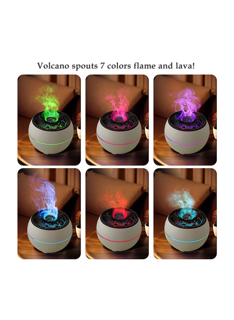 SYOSI Ultrasonic Aromatherapy Diffuser with Auto-Off for Large Room, 360ml Essential Oil Humidifier Ultrasonic Humidifier  Run 24 Hours Volcano-Like 7 Colors LED Night Light for Bedroom Relaxation - Image 2