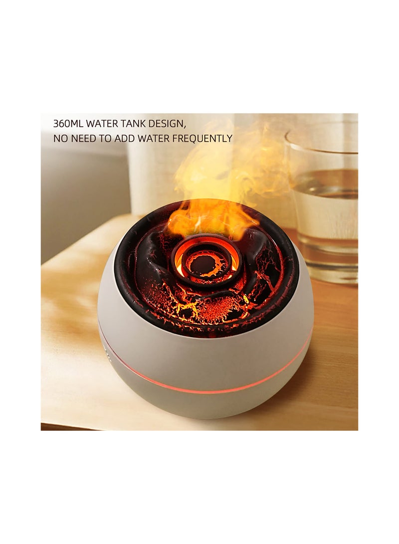 SYOSI Ultrasonic Aromatherapy Diffuser with Auto-Off for Large Room, 360ml Essential Oil Humidifier Ultrasonic Humidifier  Run 24 Hours Volcano-Like 7 Colors LED Night Light for Bedroom Relaxation - Image 4