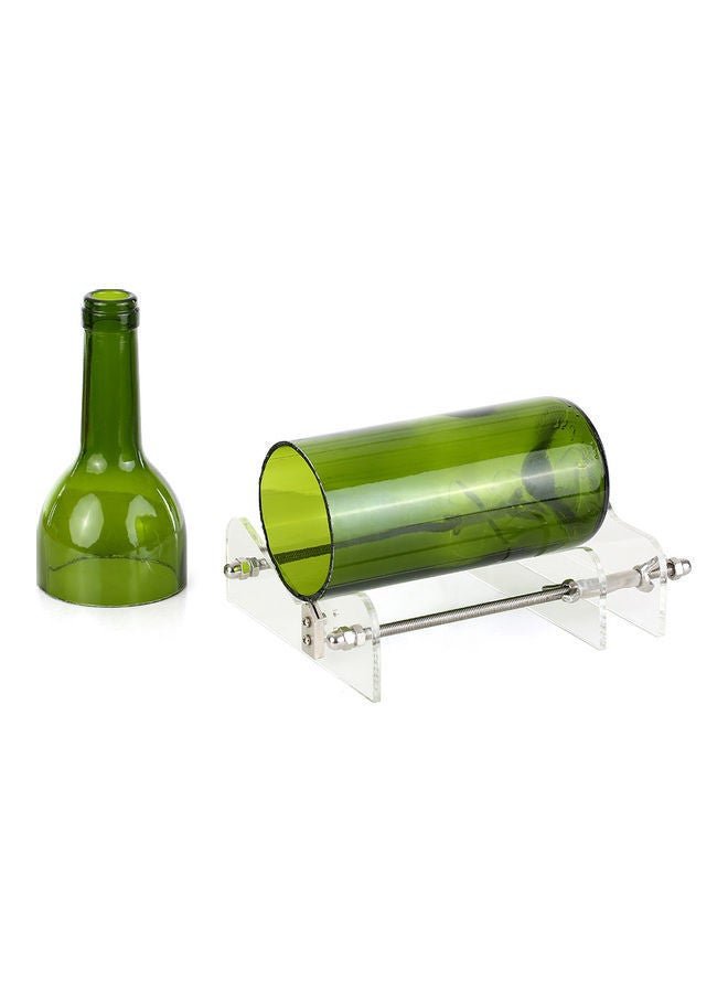 Loquat Acrylic Diy Bottle Cutting Tool With Sandpaper Clear 22.8x5.7x8.5cm - Image 3