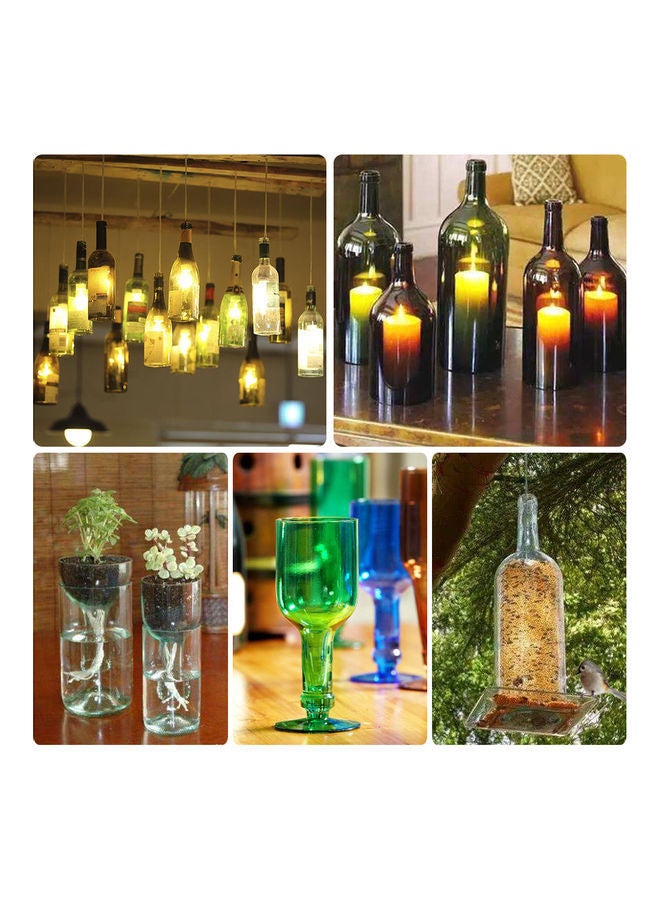 Loquat Acrylic Diy Bottle Cutting Tool With Sandpaper Clear 22.8x5.7x8.5cm - Image 4