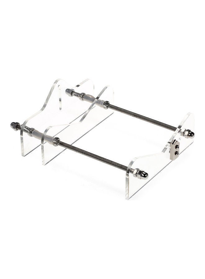 Loquat Acrylic Diy Bottle Cutting Tool With Sandpaper Clear 22.8x5.7x8.5cm - Image 1