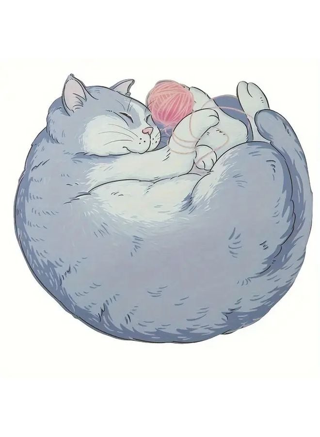 Orange 3D Cat Mouse Pad Thick Non Slip Waterproof Desk Mat Dining Table Insulation Gift - Image 3