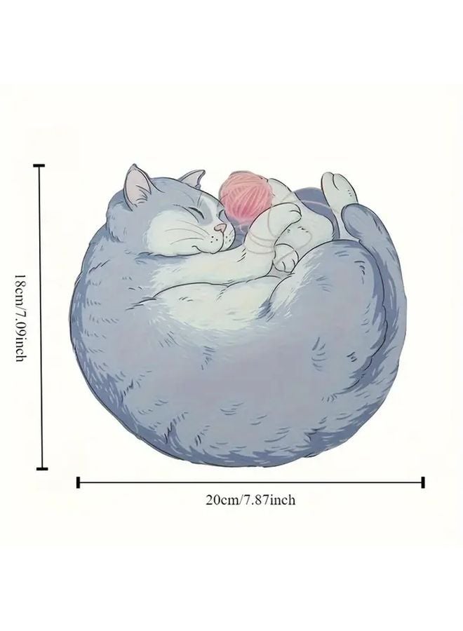 Orange 3D Cat Mouse Pad Thick Non Slip Waterproof Desk Mat Dining Table Insulation Gift - Image 5