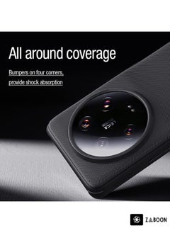 Green Tiger For Xiaomi 13 Ultra NILLKIN Frosted Shield Pro Magnetic Magsafe Phone Case(Black)  - Image 5