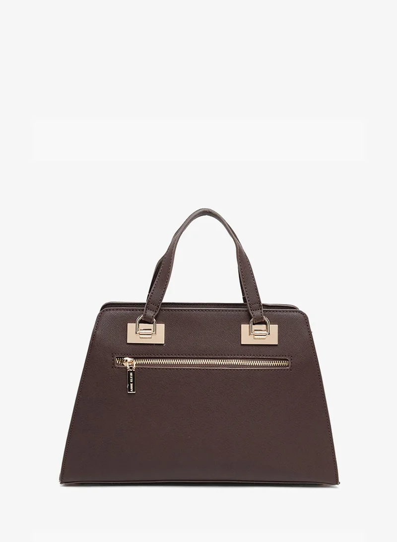 ANNE KLEIN Anne Klein Sandy Textured Satchel Bag With Coin Pouch