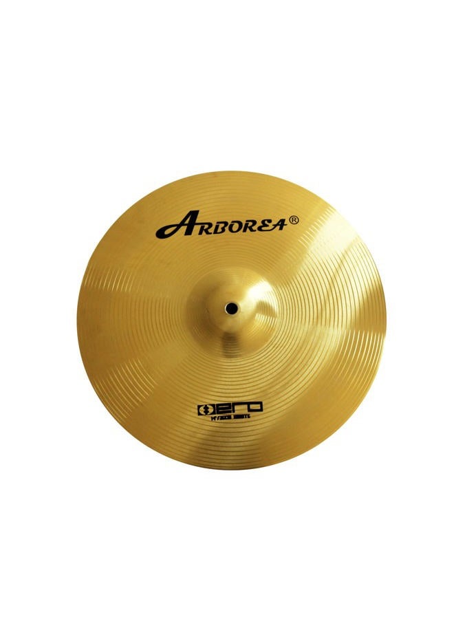 Arborea Cymbal Hi-Hats Cymbal Hero Brilliant Finish Bright Sound 14 Inch Drum High Hats Cymbal For Practice (14"Hi-Hats) - Image 3