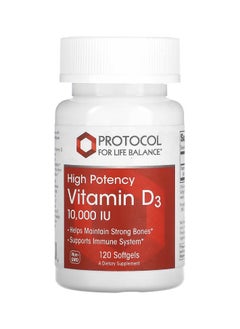 Protocol For Life Balance Vitamin D3 High Potency 10,000 IU 120 Softgels  - Image 1