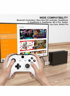 Y&D Wireless Controller Adapter, USB Coverter for PS5 4 Windows Nintendo Switch OLED, Converter Suitable Xbox Series X S Controller, One Elite  - Image 3