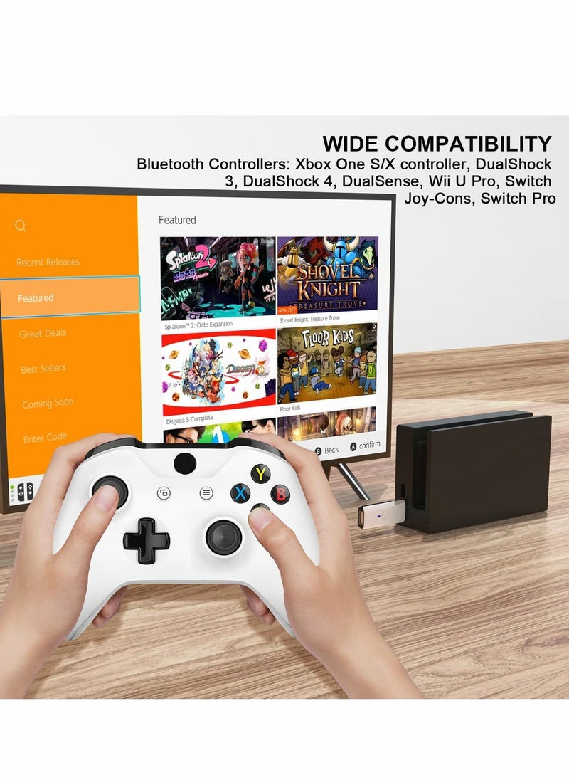 Y&D - Wireless Controller Adapter, USB Coverter for PS5 4 Windows Nintendo Switch OLED, Converter Suitable Xbox Series X S Controller, One Elite - Image 1