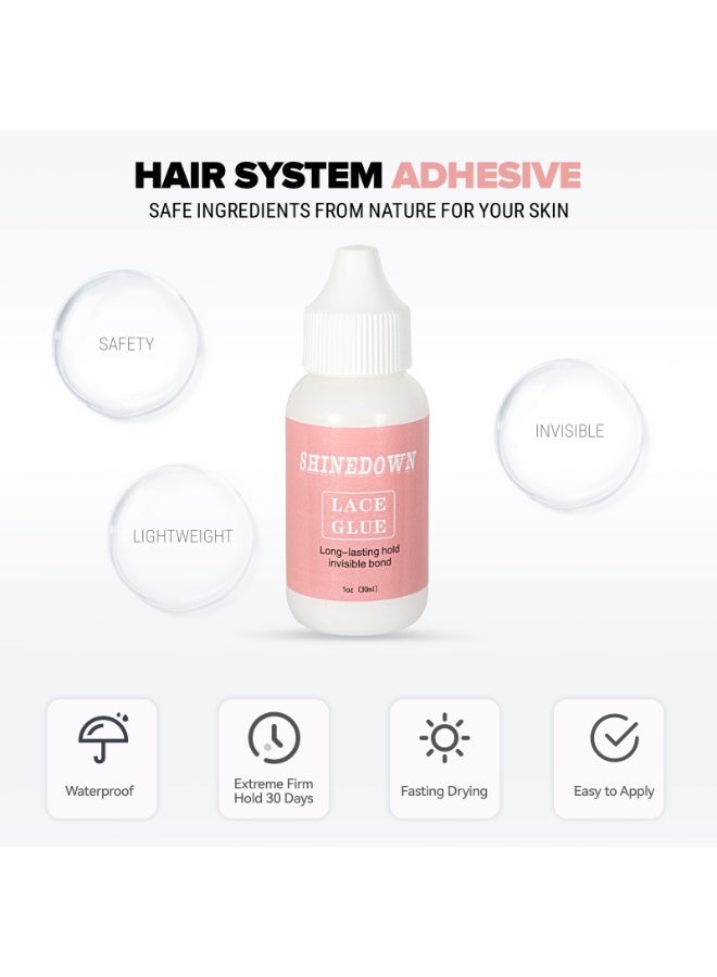 SHINEDOWN Professional Wig Installation Kit, Wig Glue for Front Lace Wig for Wigs with Strong Hold and Easy Application, Includes Wig Glue Remover - Image 5