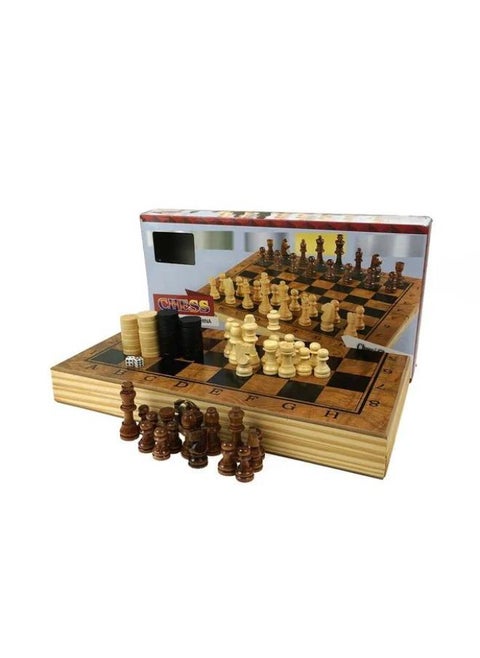 3*1 Wooden (chess / checkers / Backgammon ) 362-16 /  30*30 Cm