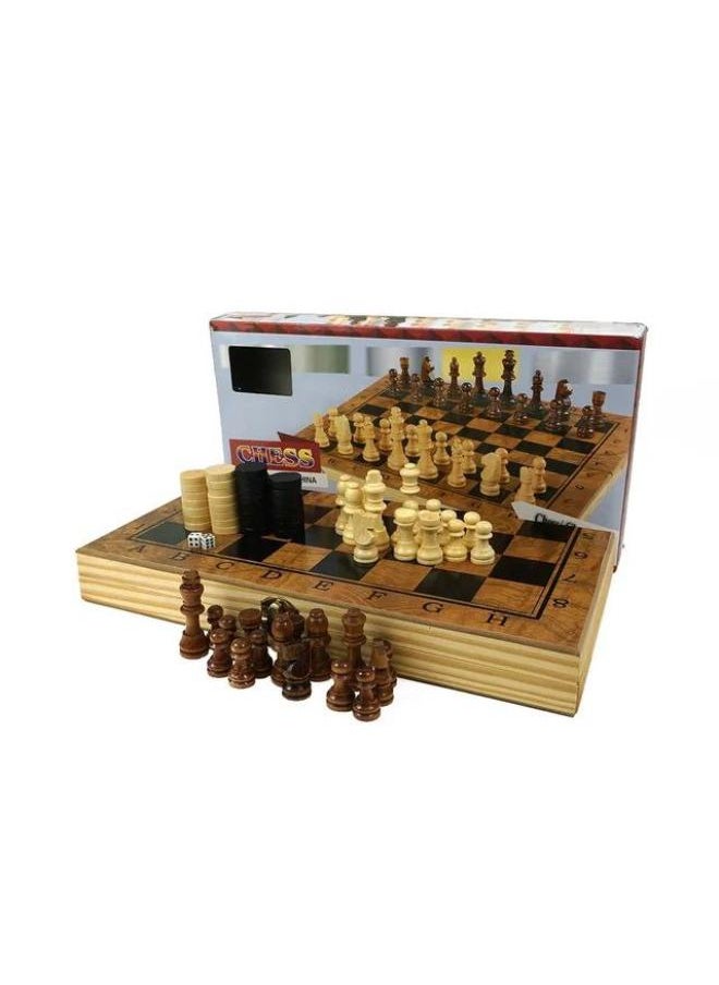 3*1 Wooden (chess / checkers / Backgammon ) 362-16 /  30*30 Cm