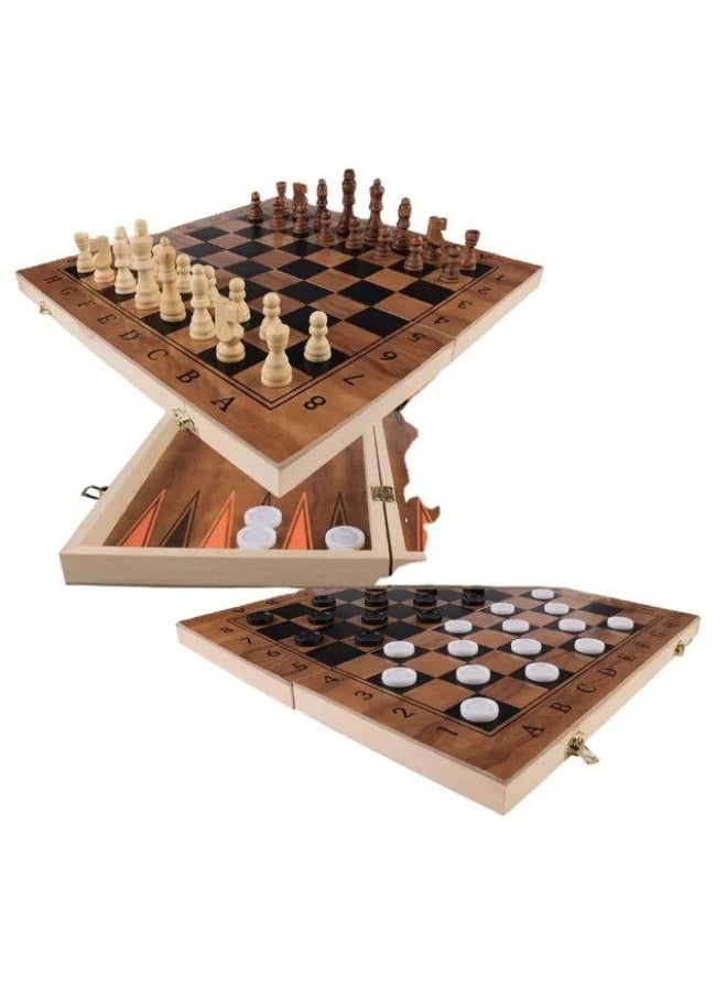 3*1 Wooden (chess / checkers / Backgammon ) 362-16 /  30*30 Cm