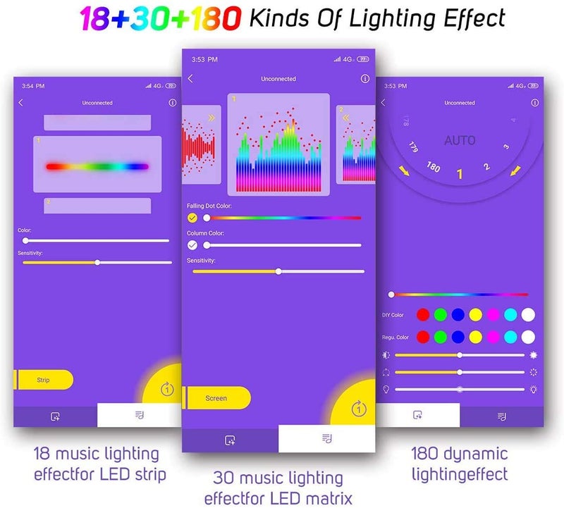 protium Dream Color Pixel Light Pc Strip Kit With Bluetooth Sp107E ControllerSupplyWs2812BIp30 Non Waterproof60 LedM 5 meters - Image 2