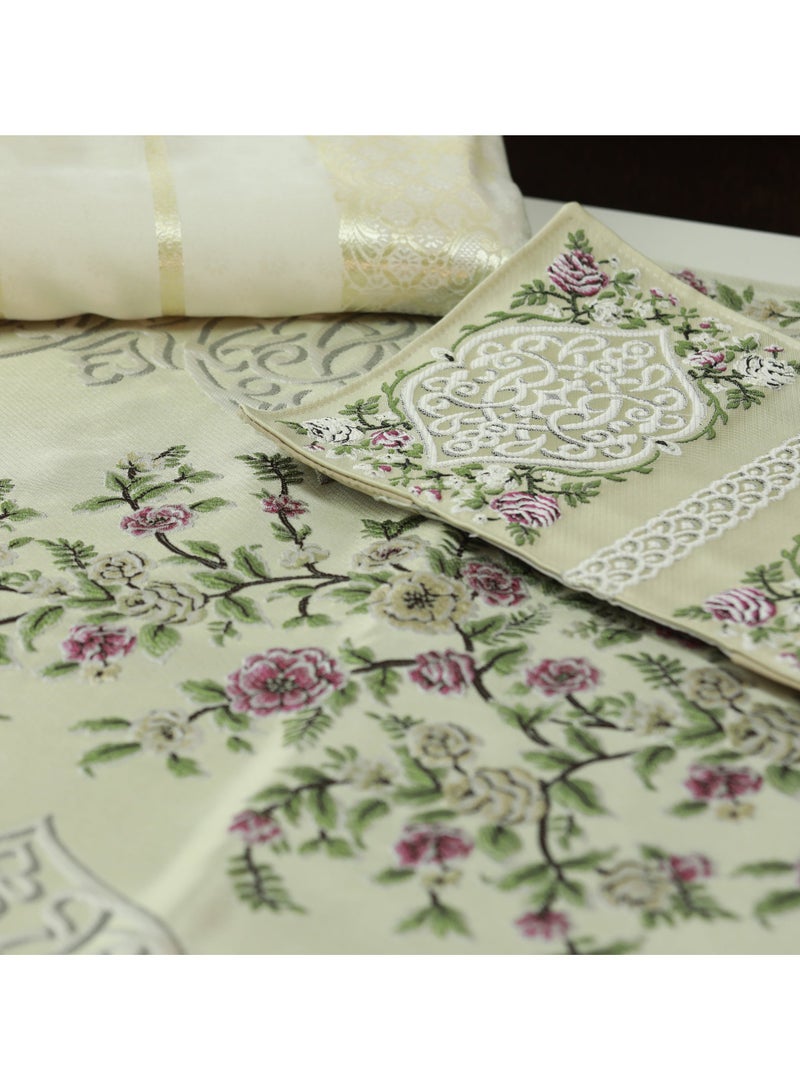 سندس مجموعة الصلاة طقم الصلاة ثوب و سجادة و غطاء للمصحف - Image 5