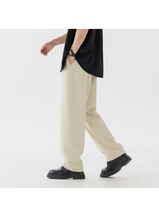 Clor Casual Pants For Men, Spring And Summer Loose Straight-leg Trousers, Trendy Breathable Sports Dress Pants, Cl15 Khaki XL - Image 3