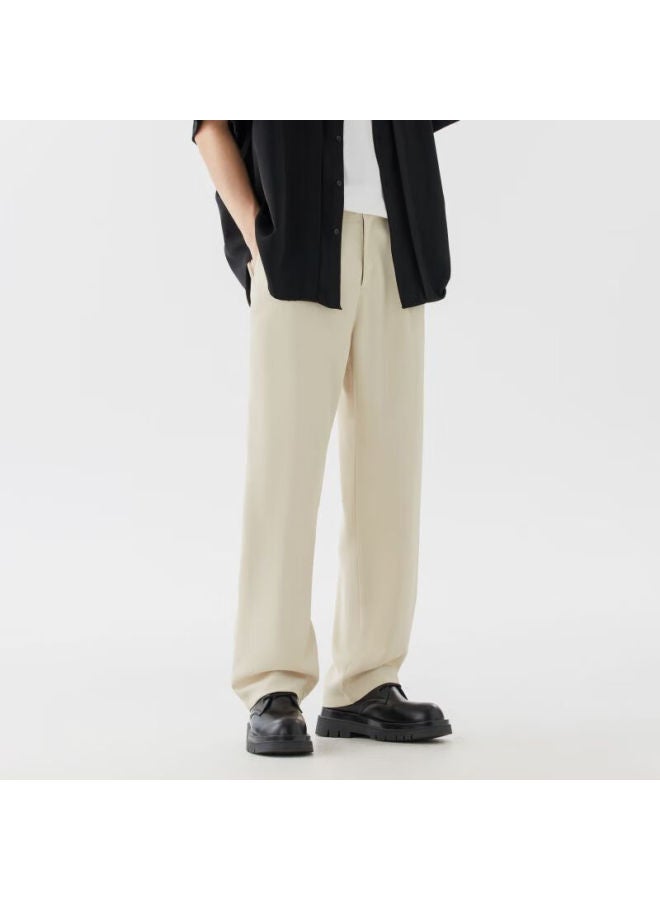 Clor Casual Pants For Men, Spring And Summer Loose Straight-leg Trousers, Trendy Breathable Sports Dress Pants, Cl15 Khaki XL - Image 4