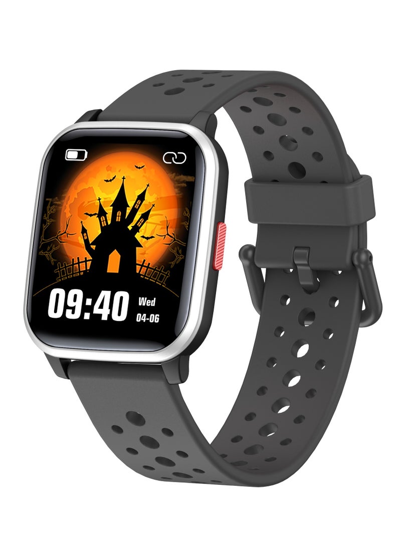 Kids Smart Watch with Sleep Mode, 20 Sports Modes, 5 Games and Pedometer - Fun Birthday Gifts for 4-16 Year-Olds(Black)  - Image 1