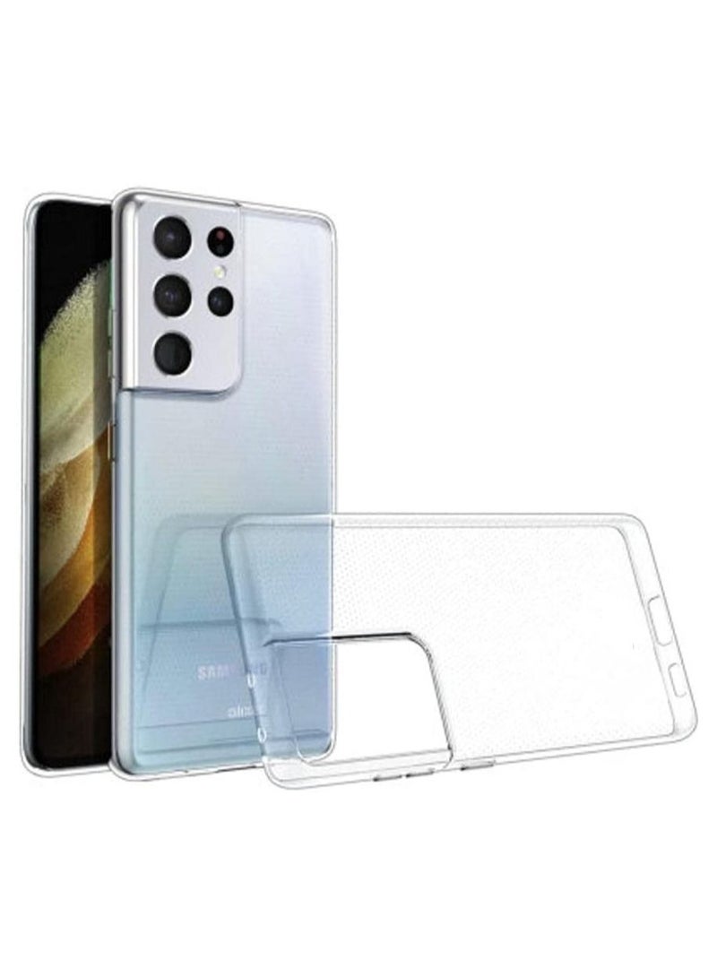 Back Cover Silicone For Samsung Galaxy S21 Ultra High Protection - Clear 