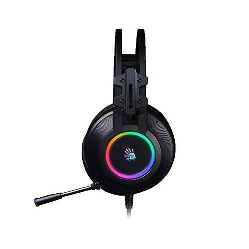 Bloody G528C Wired RGB Gaming Headset, 7.1 Virtual Surround Sound, Noise Cancelling Microphone with Braided USB Cable, On-Ear Volume Control for FPS MMO Games - Image 4