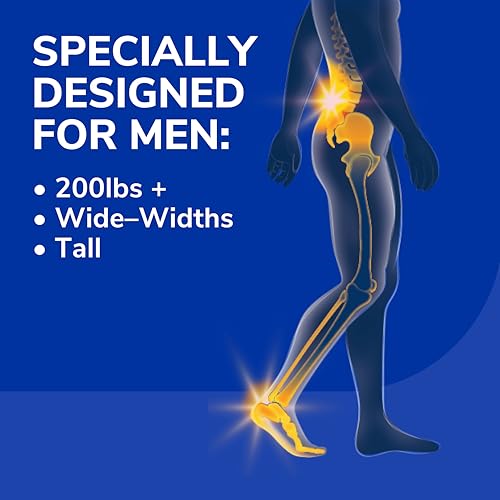 Dr. Scholl's Heavy Duty Support Insole Orthotics, Big & Tall, 200lbs+, Wide Feet, Shock Absorbing, Arch Support, Distributes Pressure, Trim to Fit Inserts, Work Boots & Shoes, Men Size 8-14, 2 Pairs - Image 2