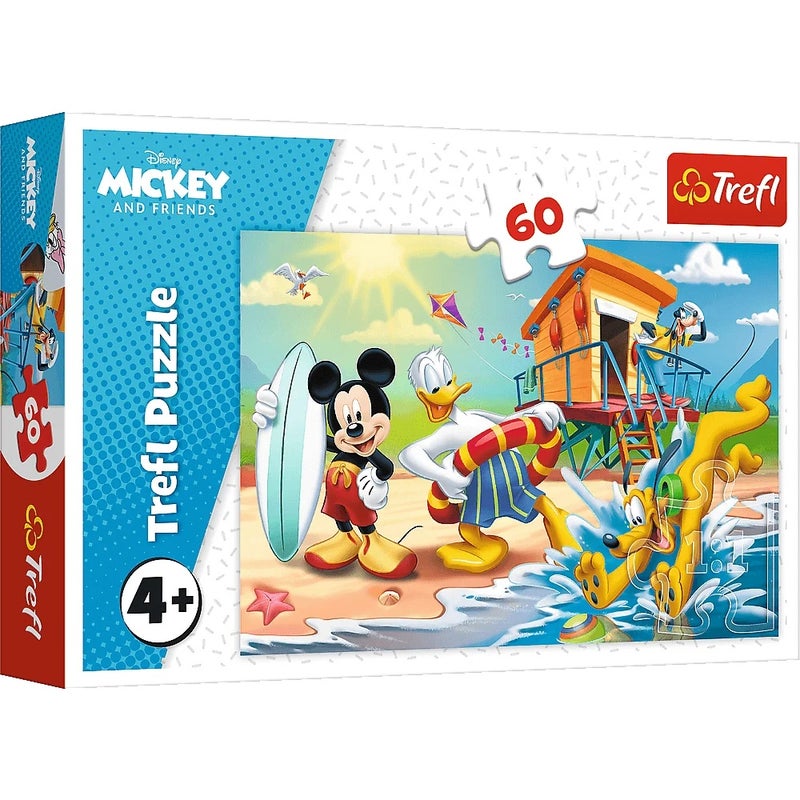 Trefl - Interesting Day for Mickey and Friends Puzzle 60 Pieces - 17359 - Image 1