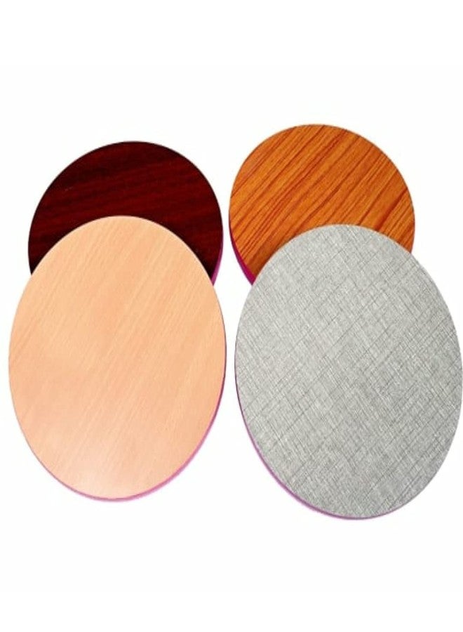 SAMEER SALES Wooden Chakla Belan for Kitchen Rolling Pin and Board Roti Chapati Maker Roti Roller Wooden Chakla Belan Combo Set - 22 cm (Wooden Chakla 9 Inch, Brown) - Image 4