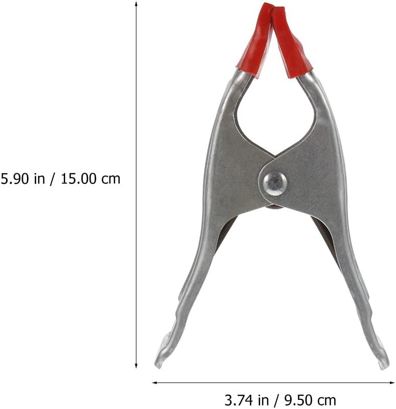 10pcs Heavy-duty A-shaped Spring Clamps, Thickened Iron Woodworking Clips, Quick-release Carpentry Clamps for Wood and Stone Fixing, 6-inch Workholding Tools for Workshop Use - Image 2