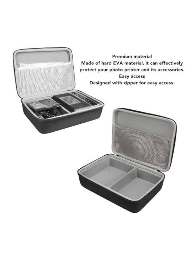 Hard Carrying Case for Selphy CP1500 CP1300 CP1200 Wireless Color Photo Printer, Water Proof & Shock Proof, EVA Hard Storage Bag for Selphy Photo Printer and Accessories - Image 2