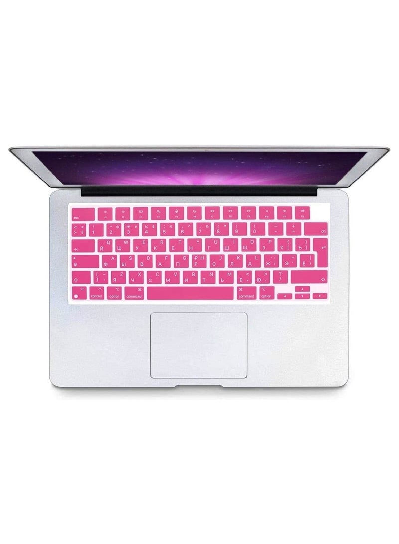 أمم الاتحاد الأوروبي / المملكة المتحدة تخطيط الروسية الإنجليزية غطاء لوحة مفاتيح من السيليكون لجهاز M2 MacBook Air 13.6 بوصة 2022 A2681 و MacBook Pro 14 بوصة 2022 2021 A2442 M1 و MacBook Pro 16 بوصة 2022 - Image 3