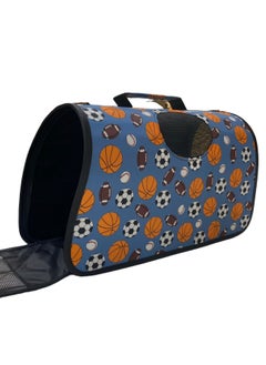 HAPPY PUSS Outdoor Pet Bag: pet handbag, pet shoulder bag, Travel Carrier for cats and dogs. Basketball  design-medium size  - Image 5